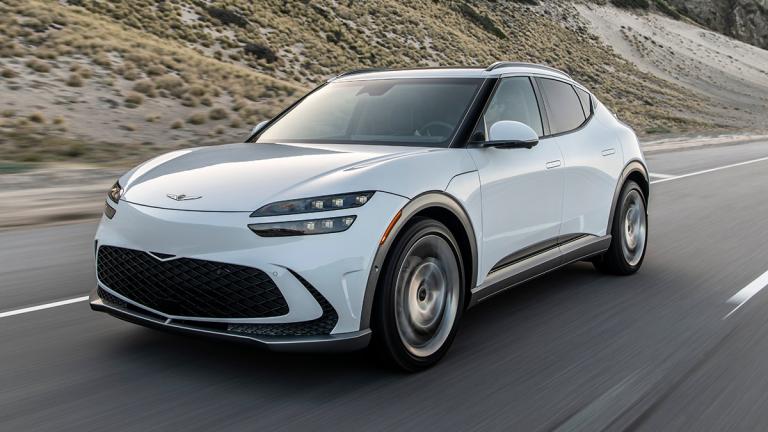 2024 Genesis GV60 in white.